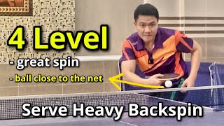 How to make the perfect heavy backspin serve in competition [upl. by Nahtanhoj]