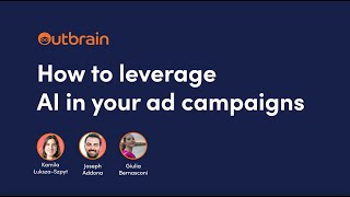 Webinar  How to leverage AI in your ad campaigns [upl. by Ledniahs328]