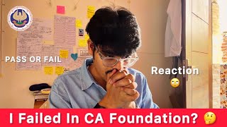 Was I Successful in My CA Foundation Exam September 2024🧿🥺 My Reaction On Result [upl. by Anairdna]