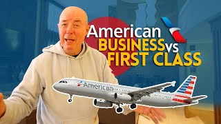 AMERICAN Airlines BUSINESS vs FIRST class [upl. by Skippy]