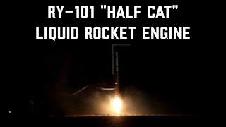 RY101 quotHalf Catquot Liquid Rocket Engine  Static Fire 1 [upl. by Ecirtel511]