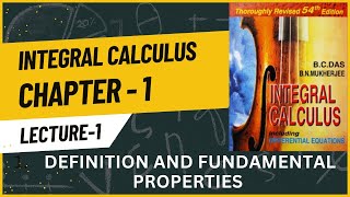 General Law of Integration  Lecture 1 [upl. by Meil757]