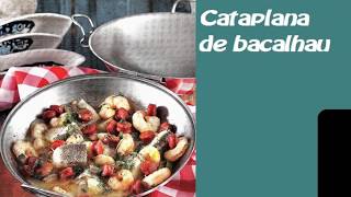 CATAPLANA DE BACALHAU  RECEITAS [upl. by Ahcas]