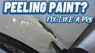 FIX your cars PEELING WHITE PAINT like a pro [upl. by Irpac]