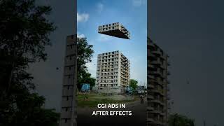 CGI ads in after effects  Building Growing Effect  Blender  VFX  Ads  3d [upl. by Vowel]