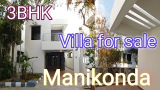 villas for sale in manikonda  hyderabad  3bhkvilla [upl. by Anaujnas]