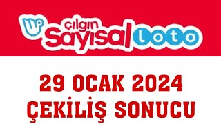 Çılgın Sayısal Loto Çekiliş Sonuçları 29 Ocak 2024 [upl. by Nuoras270]