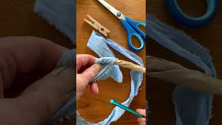 How to begin a coiled basket with paper bag cord [upl. by Emmalyn]