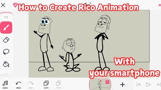 How to make Rico animations on Flipaclip with a smart phone [upl. by Allenod]