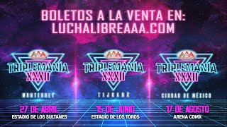 TRIPLEMANÍA XXXII 2024  Lucha Libre AAA Worldwide [upl. by Ahset]