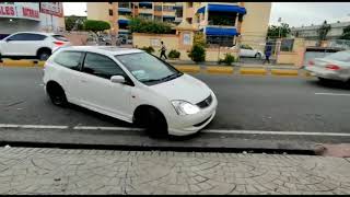 Burnout Honda Civic Ep3 K20a3 [upl. by Balkin557]