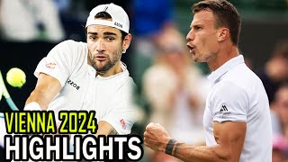 Matteo Berrettini vs Marton Fucsovics Highlights  Vienna 2024 [upl. by Nosyarg]