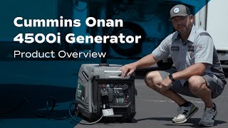 How to use the Cummins Onan 4500i gas powered generator  Product Overview [upl. by Lanos927]