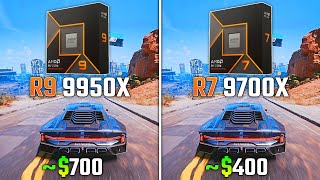 RYZEN 9 9950X vs RYZEN 7 9700X  Test in 6 Games [upl. by Elimaj877]