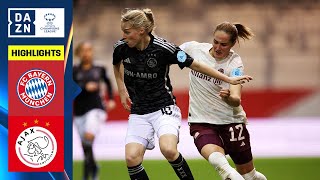 HIGHLIGHTS  FC Bayern München  Ajax  UEFA Womens Champions League 202324 Deutsch [upl. by Ybroc730]