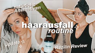 HAARAUSFALL Update  Welche Routine hilft bei genetischem Haarausfall und wie stoppe ich ihn [upl. by Dolorita]