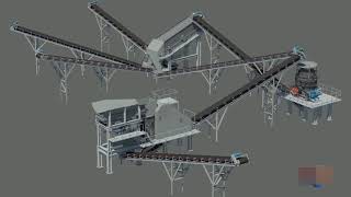 Complete Crusher Plant 3D Operation [upl. by Anitsirhc165]