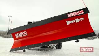 The BOSS 10 Straight Blade Snowplow in Action [upl. by Sacram767]