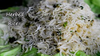 Buttered Herbed Rice  Herbed Butter Garlic Rice  Italian seasoned herb rice  Coriander rice [upl. by Aidnic]