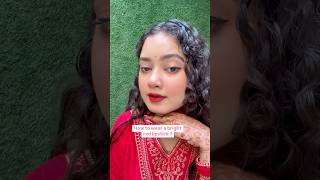 How To Wear A Red Lipstick💄 Lipstick from Record Lipliner from Mars shortvideo trendingvideo [upl. by Switzer]