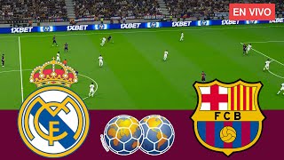 Real Madrid vs Barcelona EN VIVO Club Amistoso 3 Agosto 2024 Partido CompletoVideojuego Simulación [upl. by Ennayt]