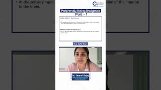 Peripherally Acting Analgesics Part 1 By Dr Jhanvi Baja [upl. by Stacia]