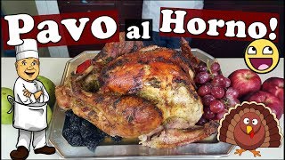 Receta Pavo al horno con Relleno Para Navidad  Rapido Super Facil Delicioso [upl. by Whyte]