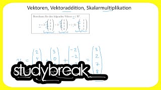 Vektoren Vektoraddition Skalarmultiplikation  Wirtschaftsmathematik [upl. by Atronna]