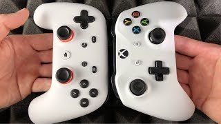 Stadia Controller vs Xbox One Controller [upl. by Aihsilef453]