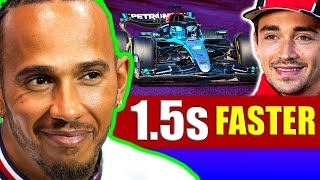 Hamilton REACTS to Mercedes W15 Test Data ⚡ [upl. by Skurnik937]