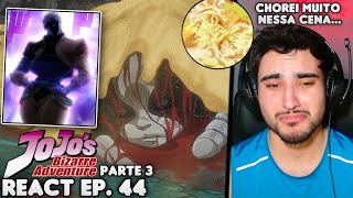 DIO CHEGOU ADEUS MEUS AMIGOS 😭😭 React JoJos Bizarre Adventure Parte 3 EP 44 [upl. by Ecirtnahc872]