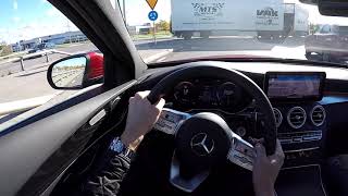 2019 Facelift Mercedes Benz C220D Class 60 FPS POV drive test drive acceleration [upl. by Thetis]