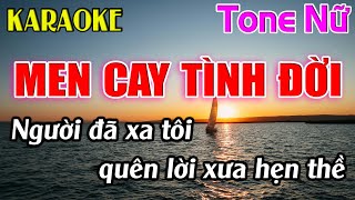 Men Cay Tình Đời Karaoke Tone Nữ  Am  Karaoke Dễ Hát  Beat Mới [upl. by Kyd]