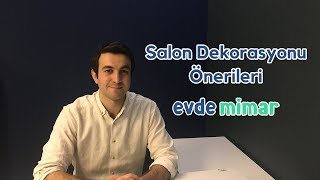 Salon Dekorasyonu Önerileri ve Örnekleri Küçük ve Modern Salon Fikirleri [upl. by Wolram659]