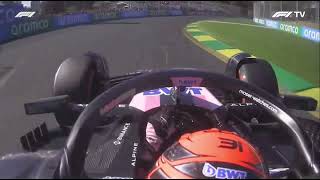 Esteban Ocon Radio After Making It Through Q1 [upl. by Adekram]