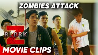 Zombies attack the basketball team  ‘Block Z’ 2020 Movie Clips  Joshua Garcia Julia Barretto [upl. by Ricki]