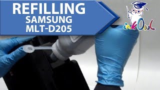 How to Refill Samsung MLTD205 Cartridges ML3312 ML3712 SCX4835 SCX5639 SCX5739 [upl. by Comfort]