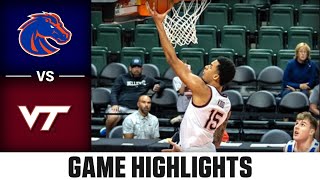 Boise State vs Virginia Tech Game Highlights  202324 ACC Mens Basketball [upl. by Coralie902]