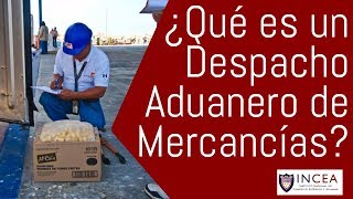 ¿Qué es un Despacho Aduanero de Mercancías [upl. by Beilul396]