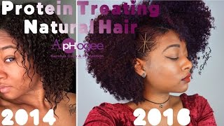 How To amp Best Protein Treatment for Natural Hair  Transformation Pics  ApHogee [upl. by Jacky]