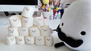 The Detective Egg Official Plushie 9 feat Marshmallow Friends Secret Staycation in Real Life [upl. by Vento]