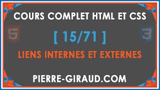 COURS COMPLET HTML ET CSS 1571  Liens internes et externes en HTML [upl. by Nace]