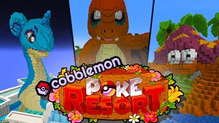 The new BEST COBBLEMON SERVER  PokeResort Cobblemon [upl. by Obola668]