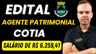 EDITAL AGENTE DE VIGILÂNCIA PATRIMONIAL DE COTIA [upl. by Wesla371]