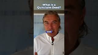 What is a Quitclaim Deed realestate realtor realtorcoach floridarealestate [upl. by Dugan]