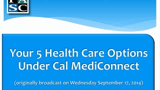 Cal MediConnect Health Plan Q amp A [upl. by Fillander]