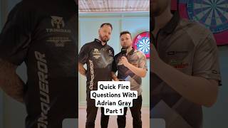 Quick Fire Questions With Adrian Gray Part 1 Throwdown dartclub darts dartaddicts interview [upl. by Cath]