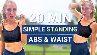 20 MIN STANDING ABS amp WAIST WORKOUT 🪨  dance workout for flat belly strong abs amp slim waist [upl. by Rawlinson]