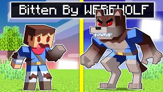 Bitten By A WEREWOLF In Minecraft [upl. by Sid680]