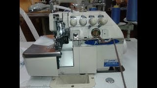 JONTEX 757 overlock  como enhebrar y arreglar puntada maquina de coser sewing machine [upl. by Mayap21]